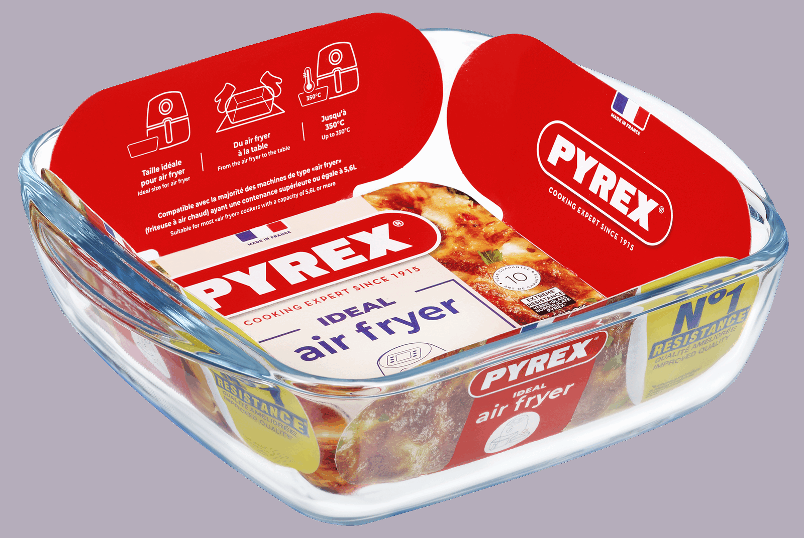 Форма для запікання Pyrex AirFryer, 20x17x6 см (1.0 л) - Зображення 2
