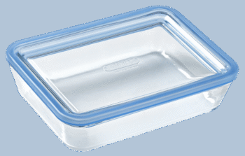 Форма з кришкою Pyrex Pure Glass, 19x14x5 см (0.8 л)