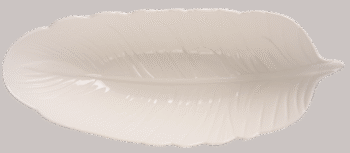 Блюдо LED Deep Leaf White, 35х14х8 см