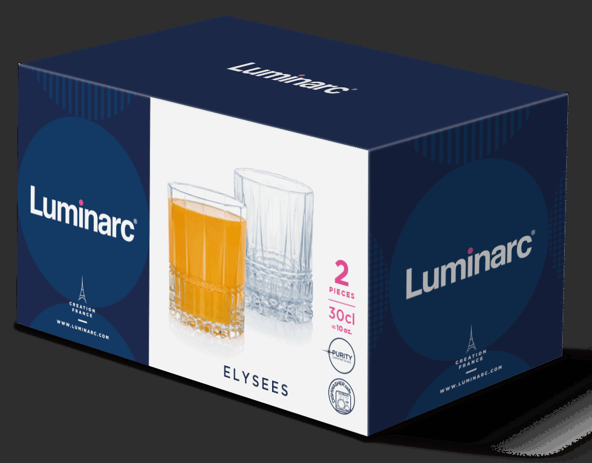 Набір склянок Luminarc Elysees, 2х300 мл - Зображення 2