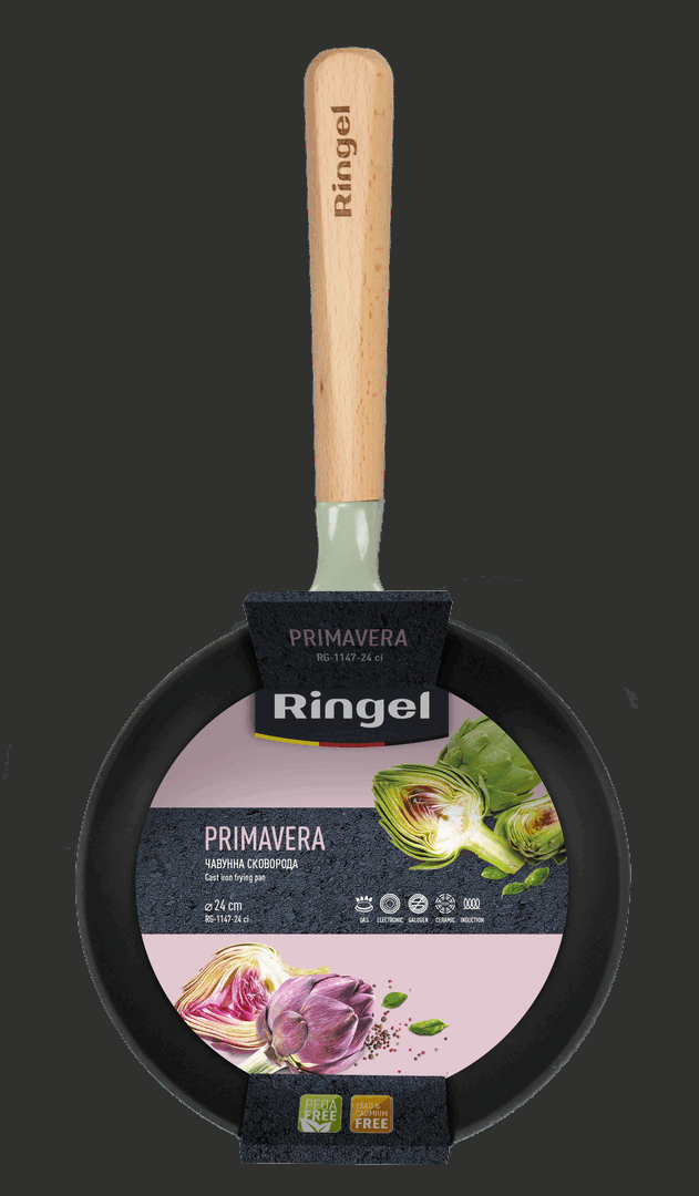 Сковорода чавунна Ringel Primavera 24 см - Зображення 2