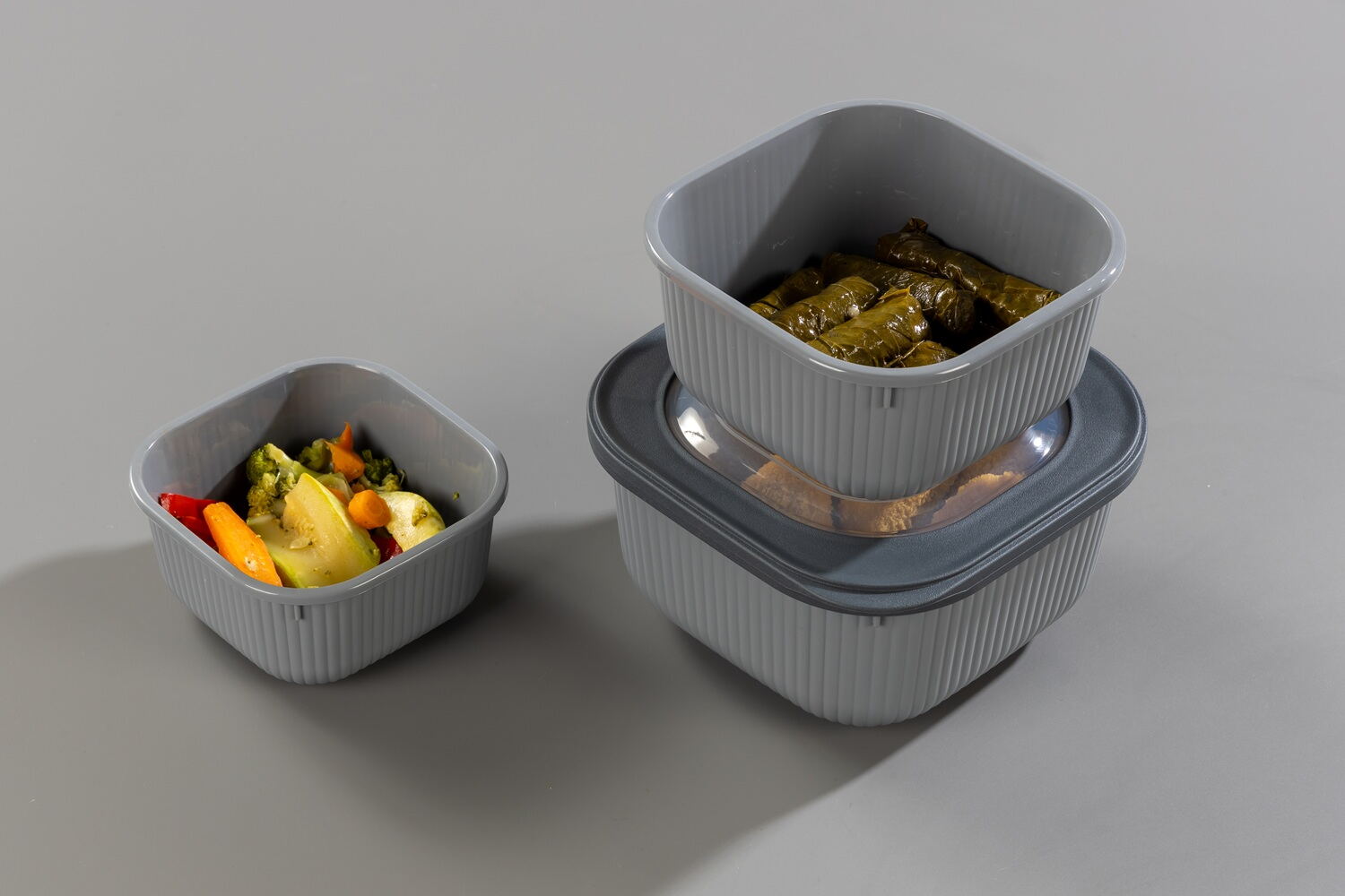 Контейнер Idea Home 00681 Line Box Gray 0.6 л (00681 Gray) - Зображення 3