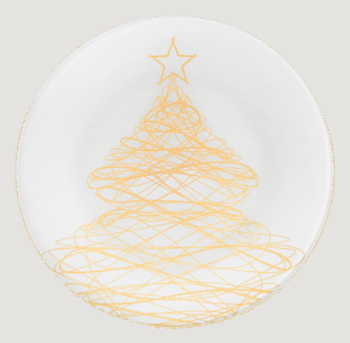 Тарілка Viva NY Tree Gold, 25 см