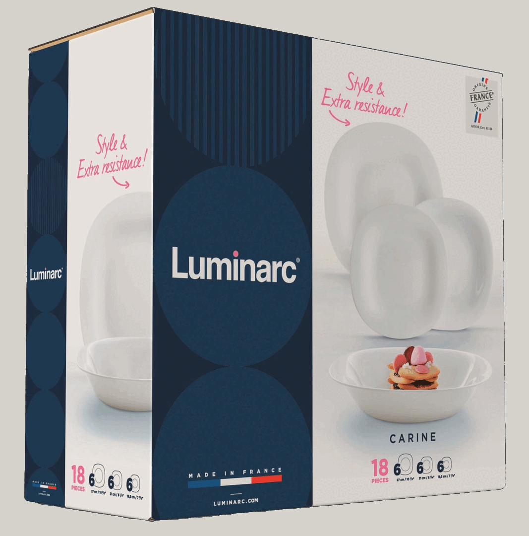 Сервіз Luminarc Carine White, 18 предметів - Зображення 2