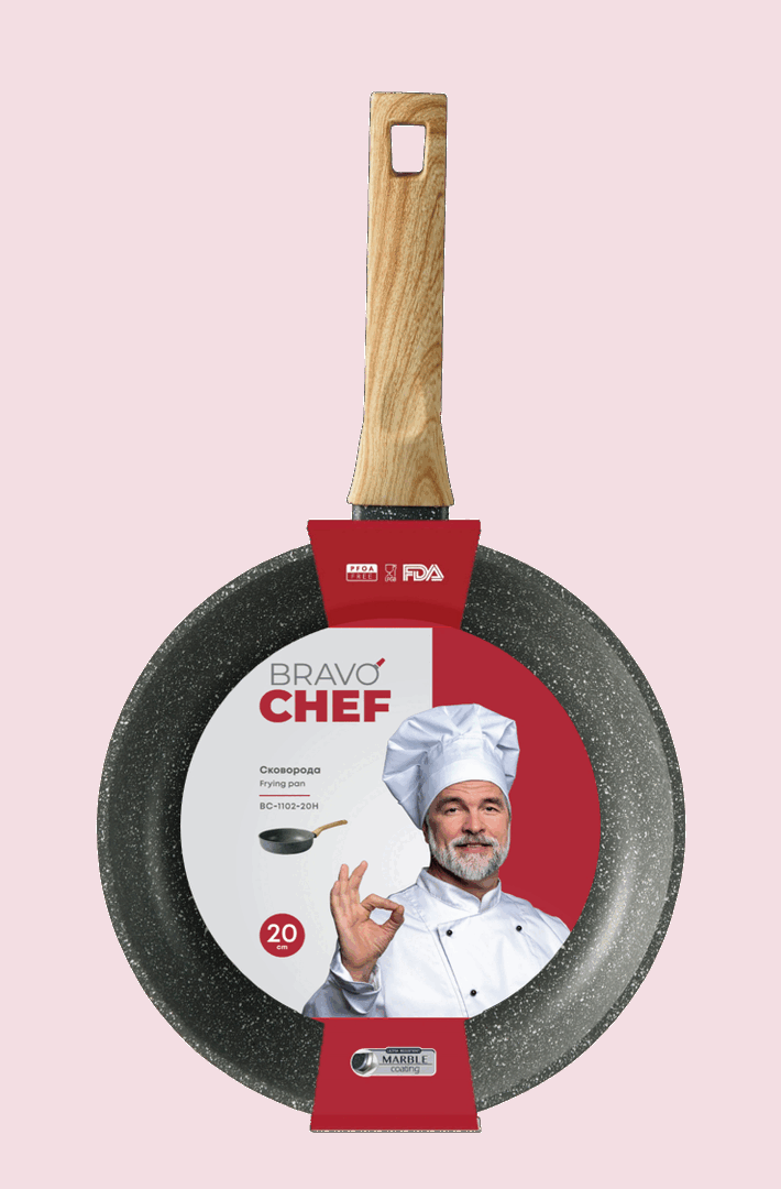 Сковорода Bravo Chef глибока 20 см - Зображення 4