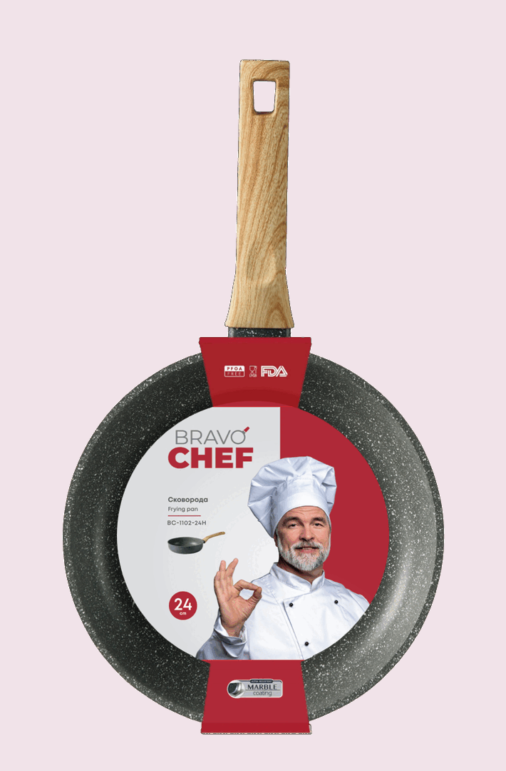 Сковорода Bravo Chef глибока 24 см - Зображення 2