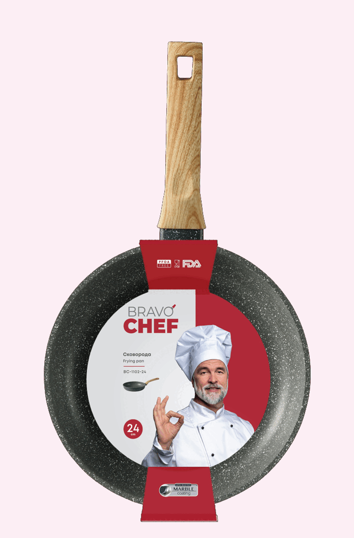 Сковорода Bravo Chef класична 24 см - Зображення 4