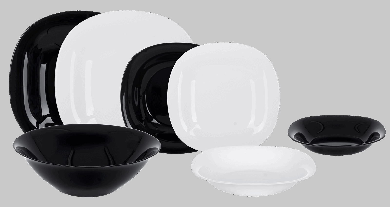 Сервіз столовий Luminarc Carine White&Black, 18 предметів