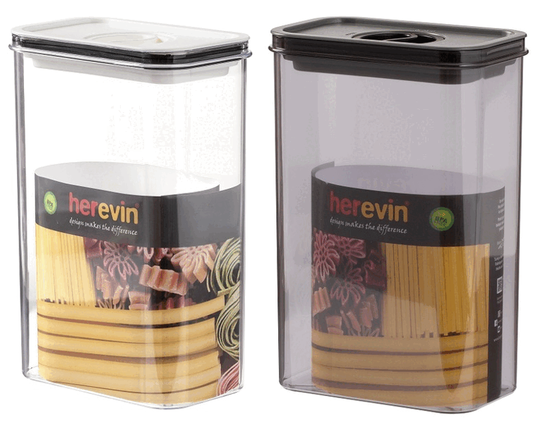 Контейнер HEREVIN Canister-Vacuum Lid-White-Black 2.5 л (161189-000)