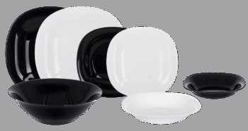 Сервіз столовий Luminarc Carine White&Black, 18 предметів