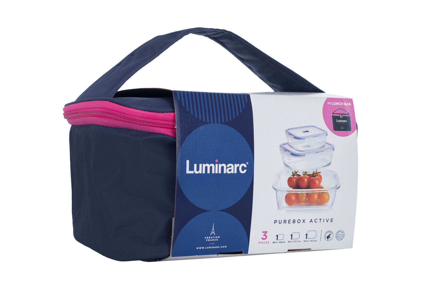Набір контейнерів з сумкою LUMINARC PURE BOX ACTIVE, 3 шт - Зображення 5