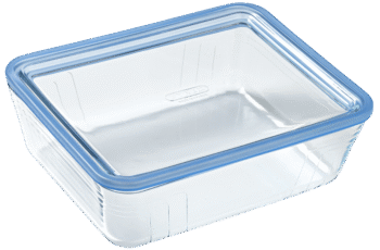 Форма з кришкою Pyrex Pure Glass, 24x19x8 см (2.6 л)