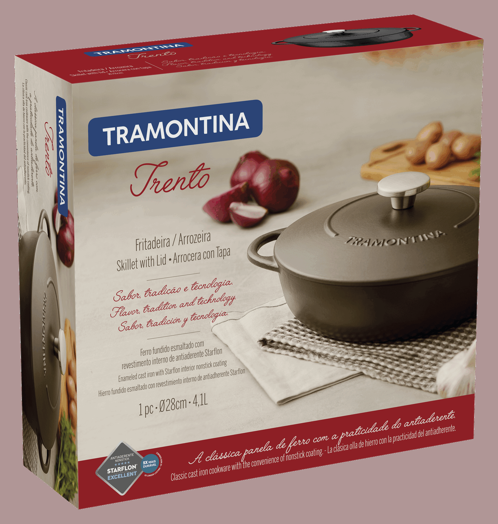Каструля Tramontina Trento (4,1 л) 28 см - Зображення 7