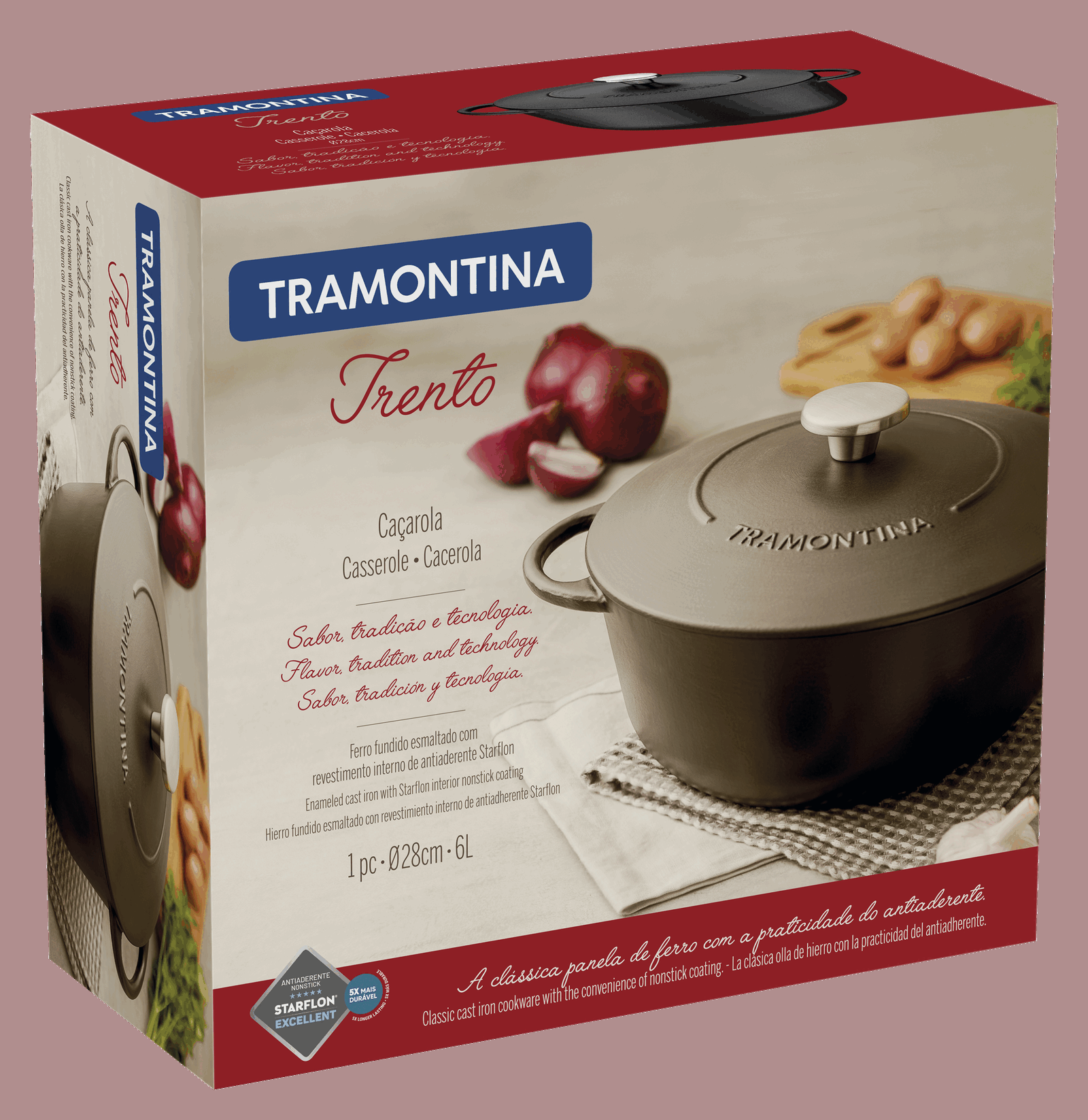 Каструля Tramontina Trento (6 л) 28 см - Зображення 5
