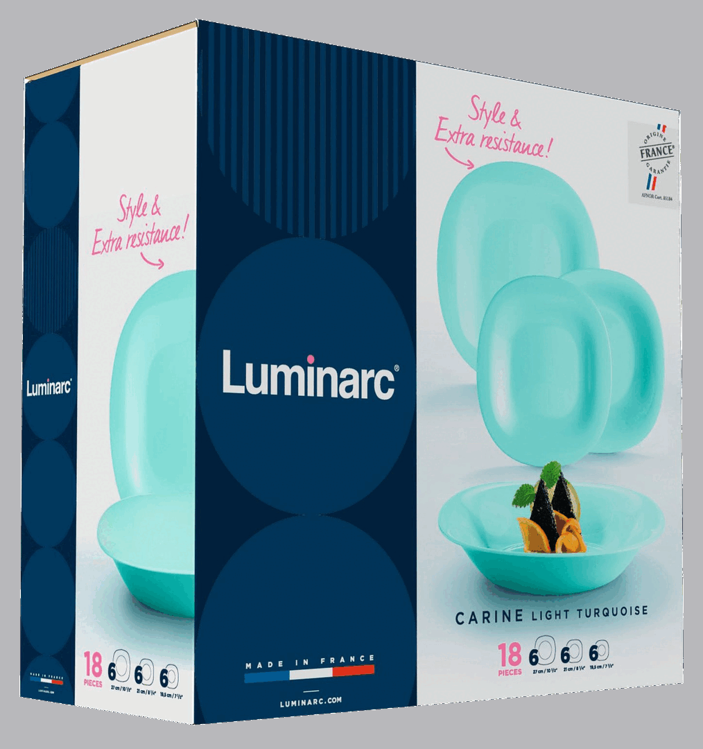 Сервіз Luminarc Carine Light Turquoise, 18 предметів - Зображення 5
