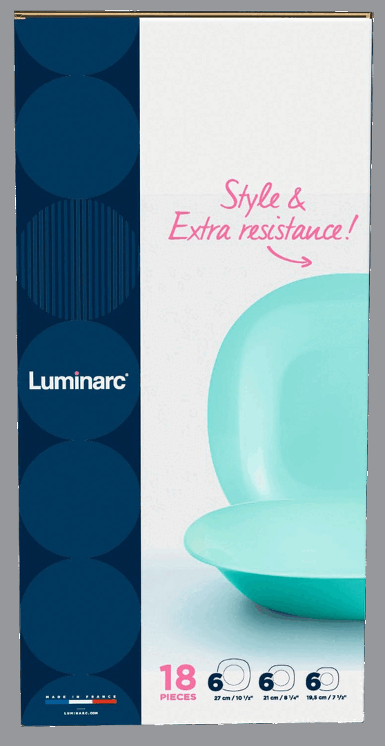 Сервіз Luminarc Carine Light Turquoise, 18 предметів - Зображення 6