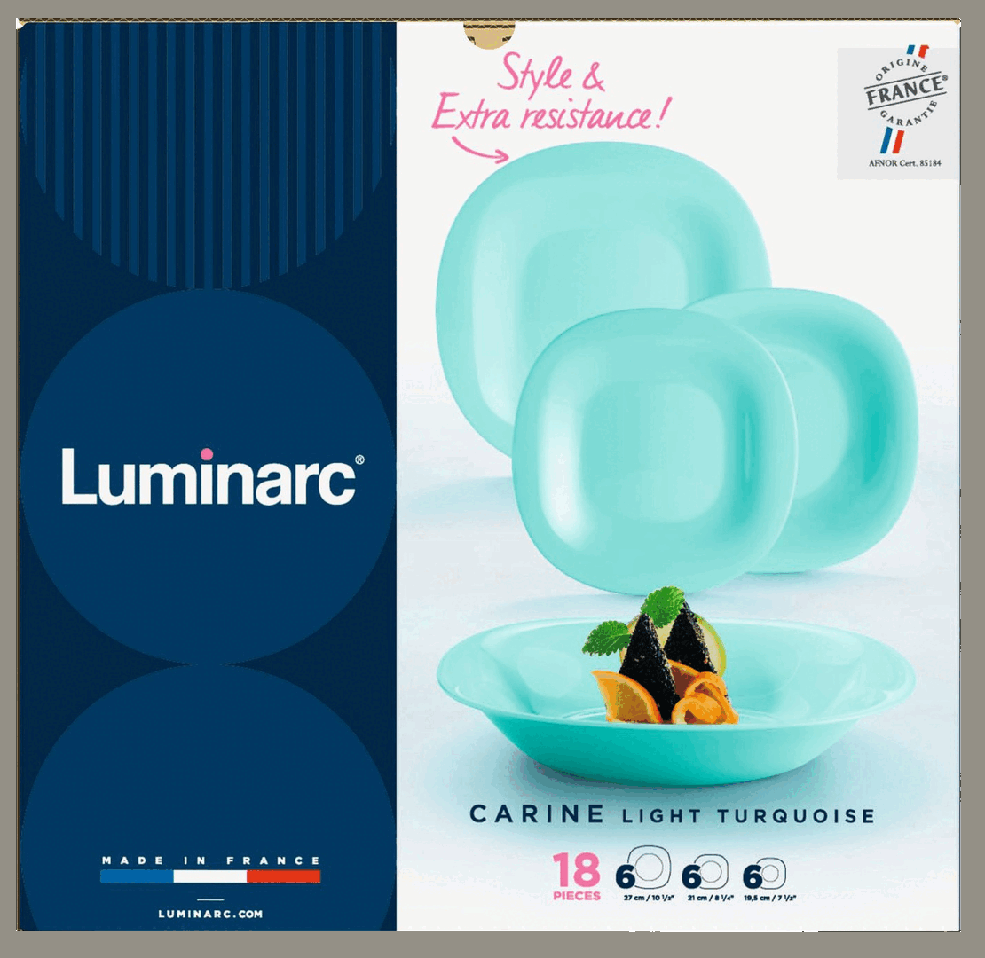 Сервіз Luminarc Carine Light Turquoise, 18 предметів - Зображення 4