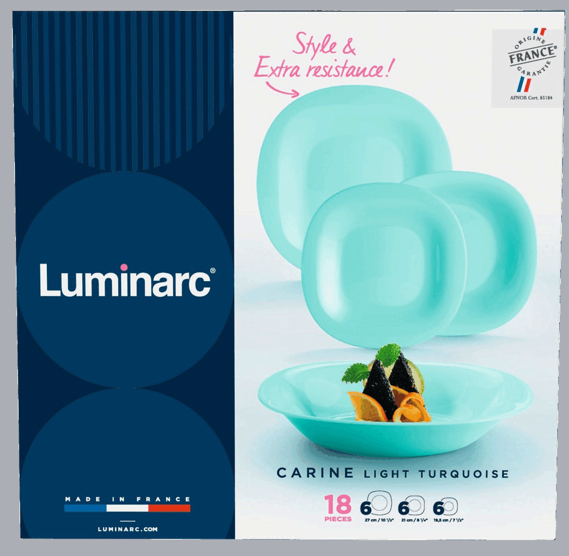 Сервіз Luminarc Carine Light Turquoise, 18 предметів - Зображення 7