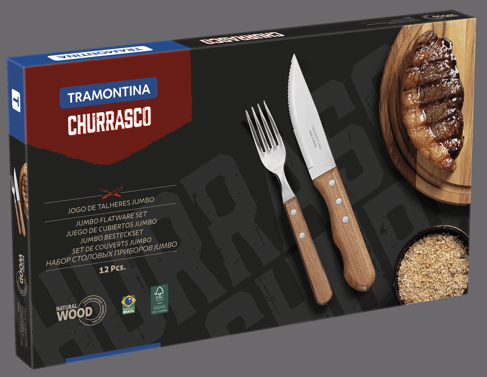 Набір приборів для гриля Tramontina Barbecue, 12 предметів - Зображення 3