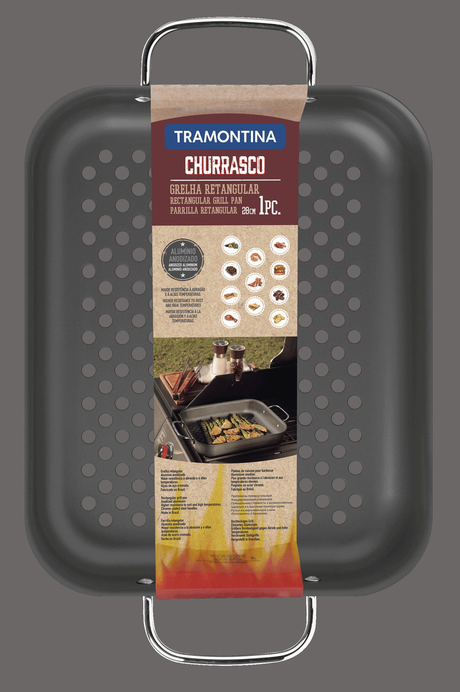 Деко для приготування на грилі Tramontina Barbecue, 28 см - Зображення 3