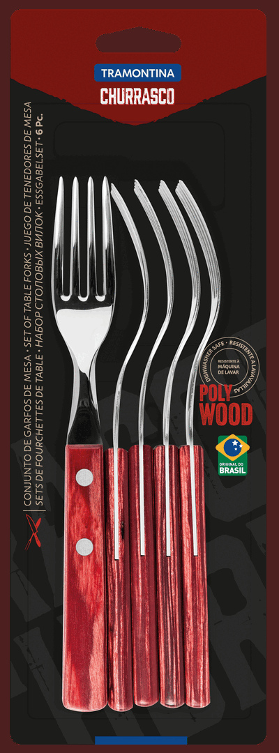 Виделка столова Tramontina Barbecue Polywood - Зображення 3