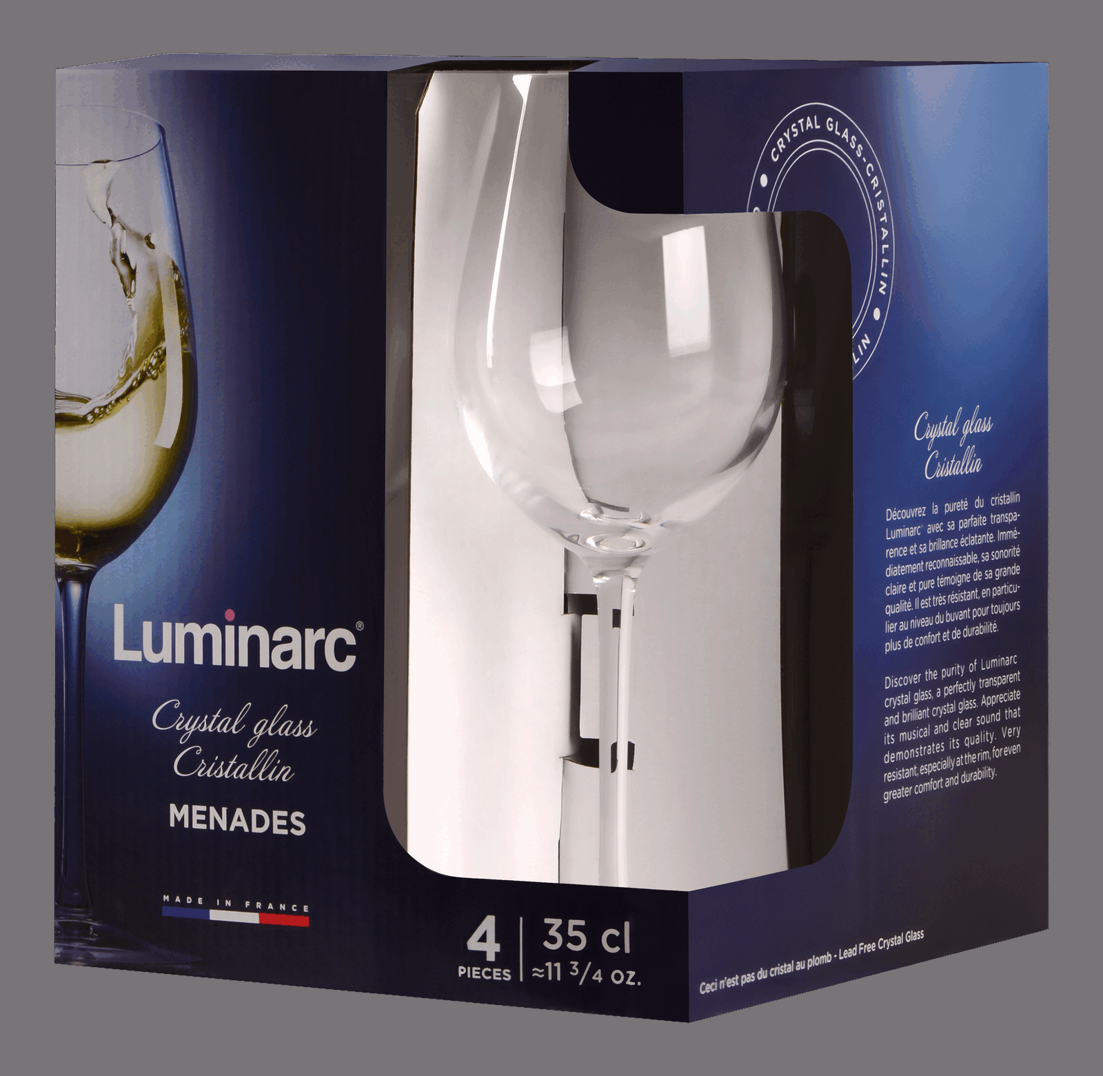 Набір келихів Luminarc Menades, 4х360 мл - Зображення 4