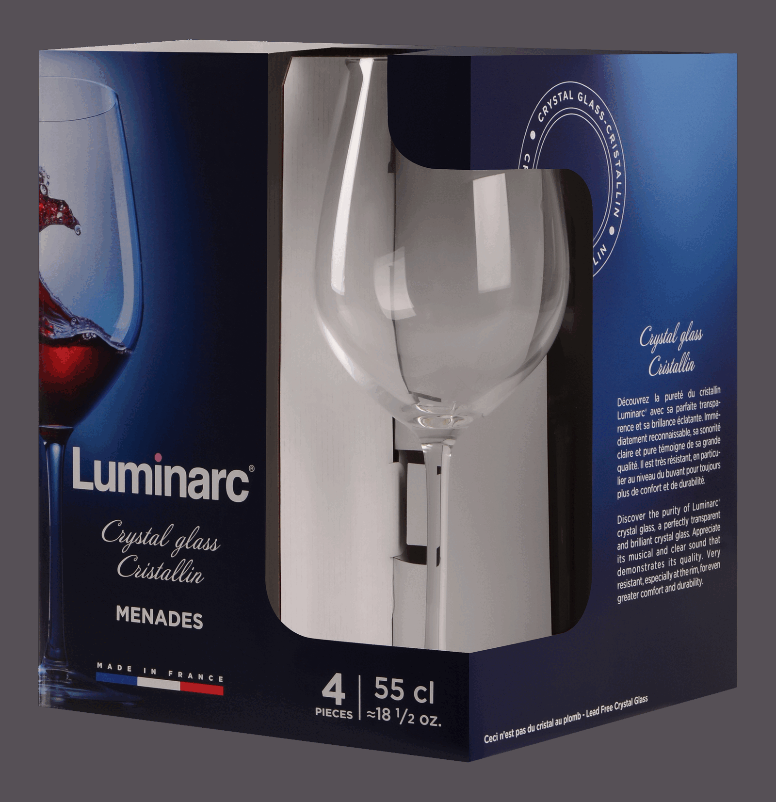 Набір келихів Luminarc Menades, 4х550 мл - Зображення 7