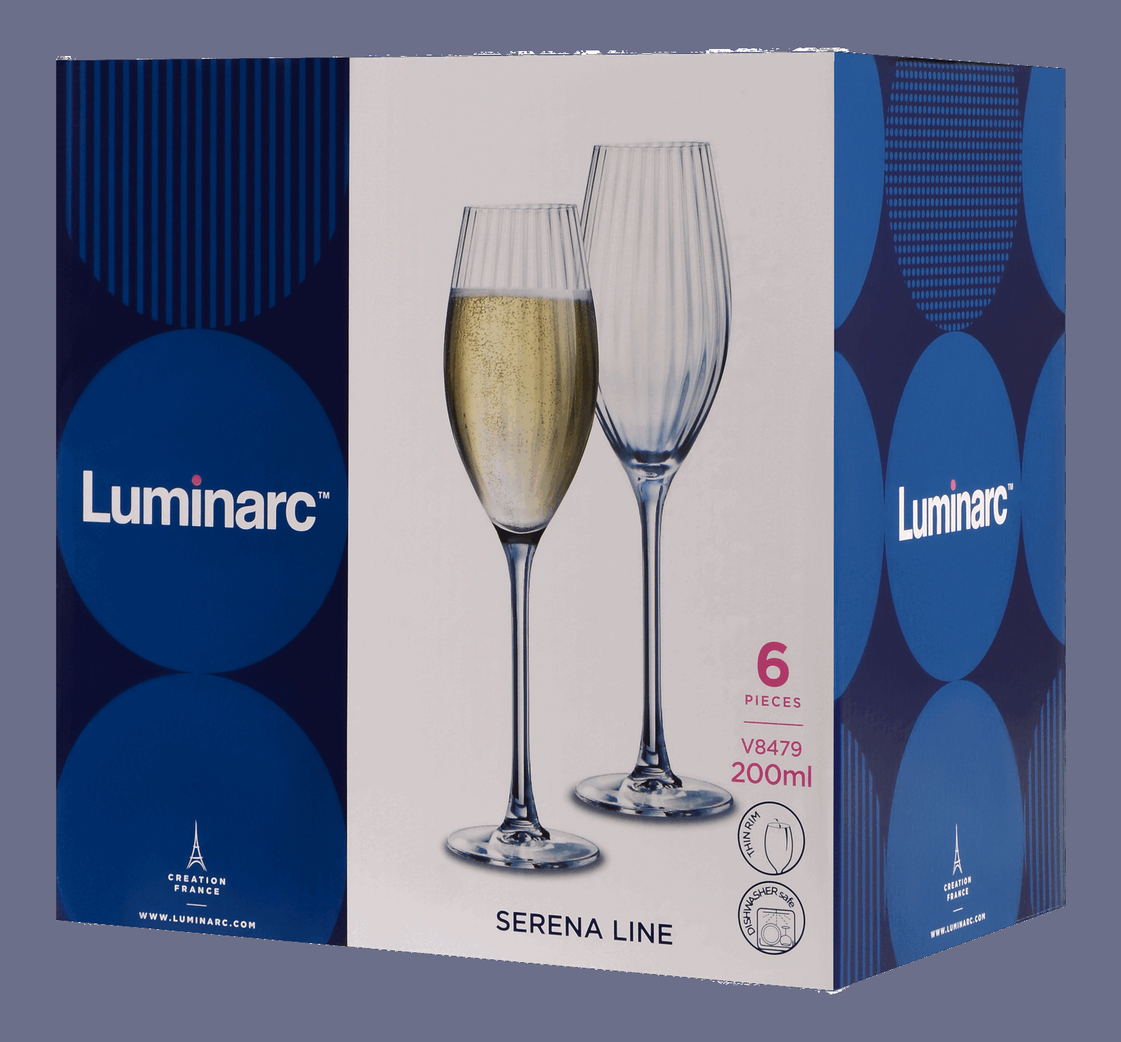 Набір келихів Luminarc Serena Line, 6х200 мл - Зображення 3