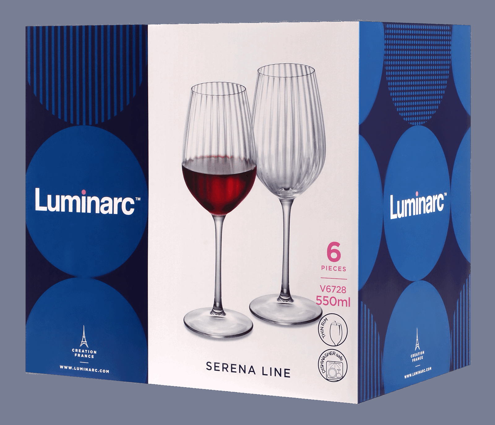 Набір келихів Luminarc Serena Line, 6х550 мл - Зображення 5
