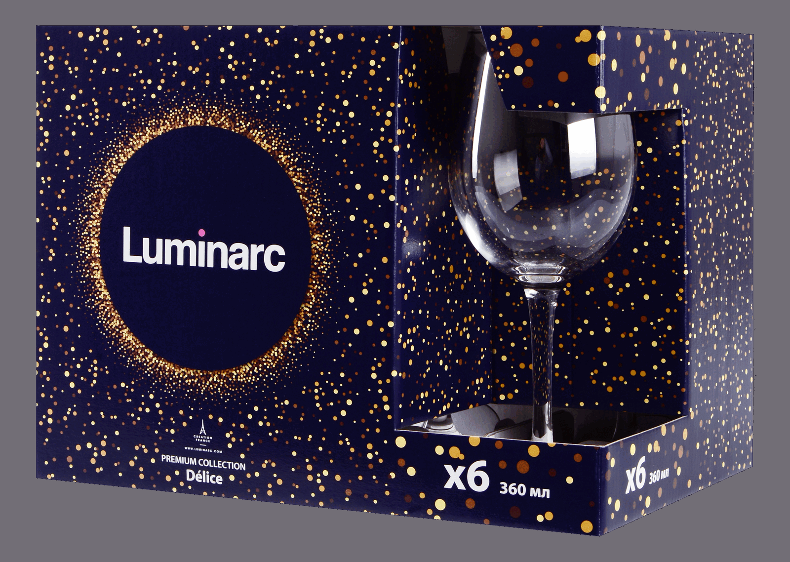 Набір келихів Luminarc Delice Mist, 6х360 мл - Зображення 4