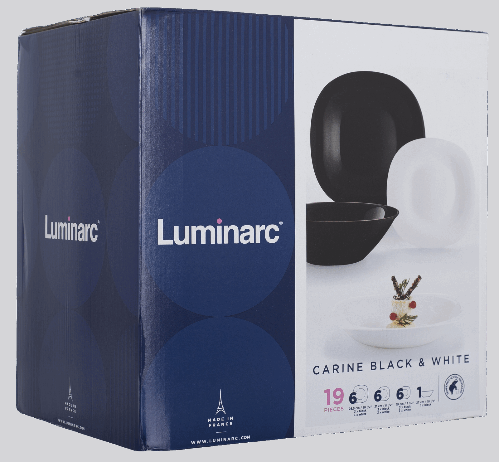 Сервіз столовий Luminarc Carine White&Black, 18 предметів - Зображення 4
