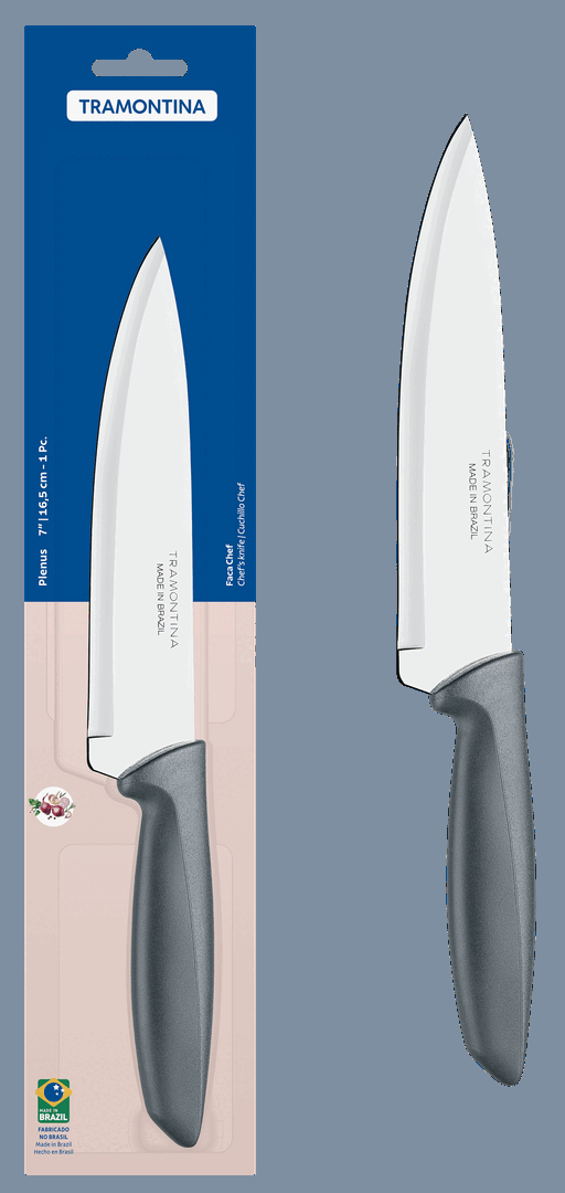 Ніж Chef Tramontina Plenus grey, 178 мм - Зображення 3