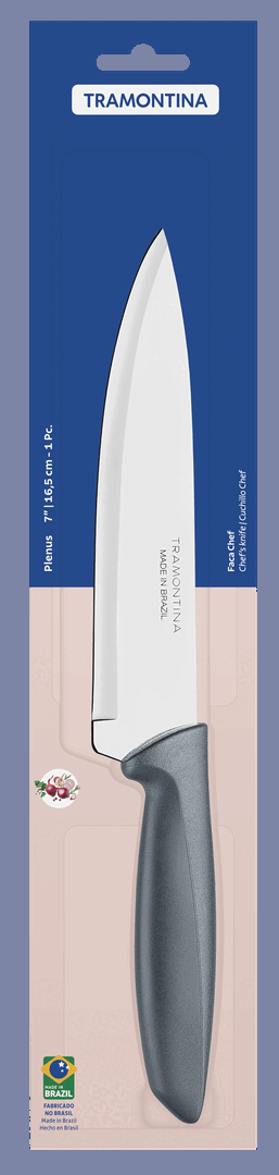 Ніж Chef Tramontina Plenus grey, 178 мм - Зображення 5