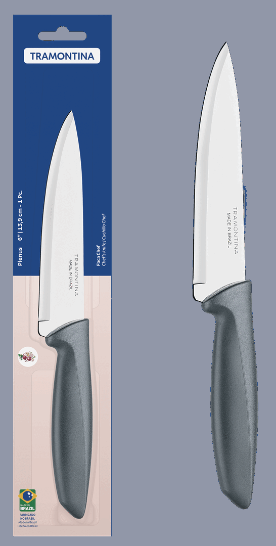 Ніж Chef Tramontina Plenus grey, 152 мм - Зображення 3