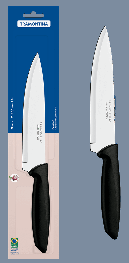 Ніж Chef Tramontina Plenus black, 178 мм - Зображення 3