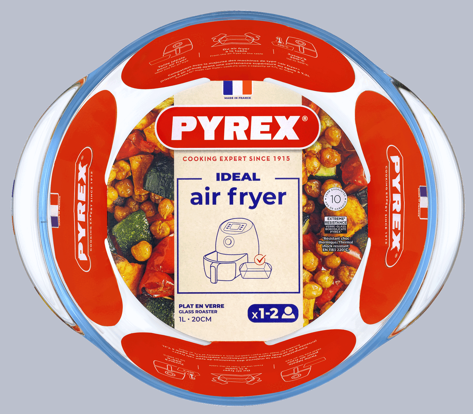 Форма для запікання Pyrex AirFryer, 20x18x7 см (1.0 л) - Зображення 4