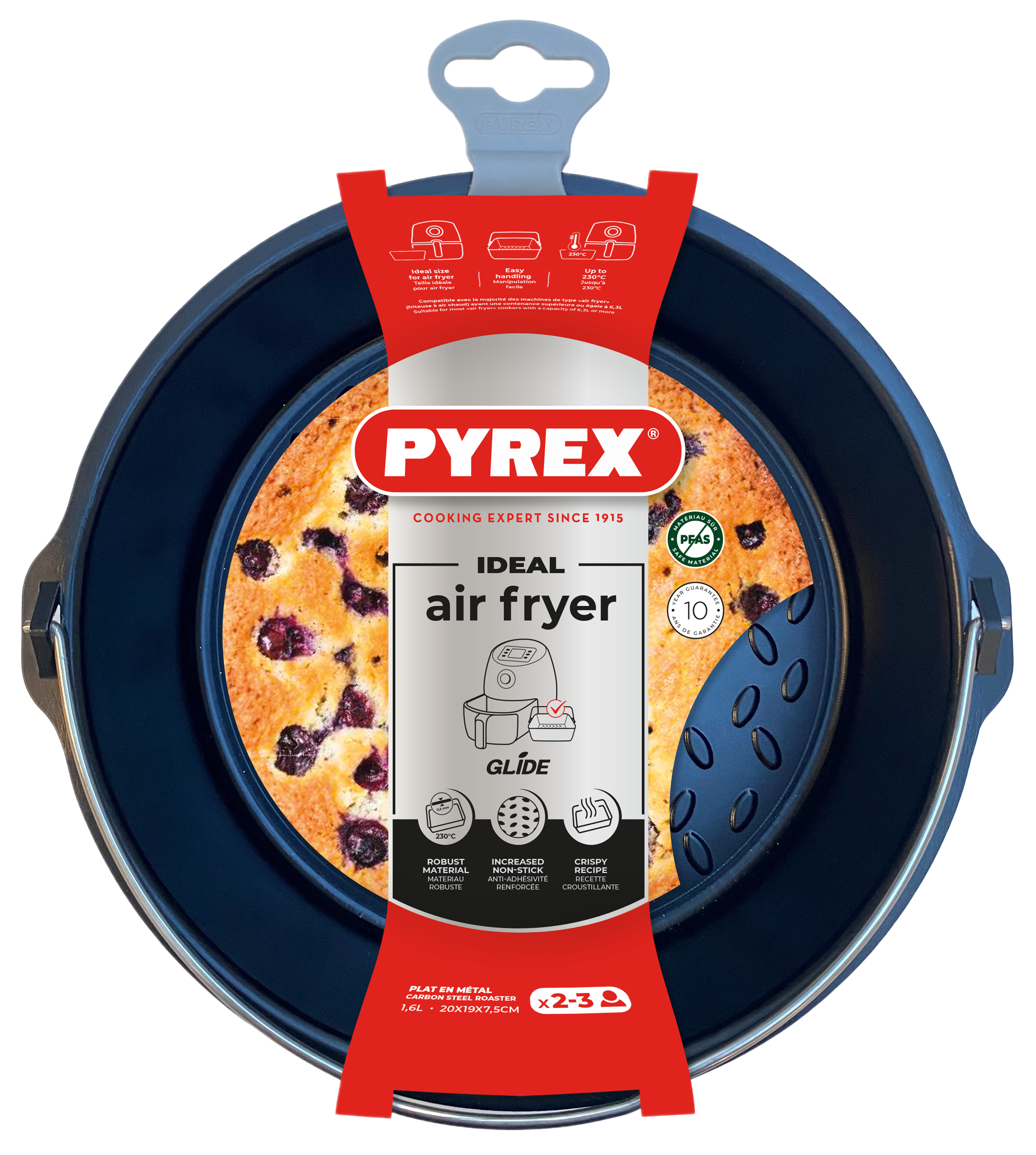 Форма для запікання Pyrex AirFryer, 20x19x7.5 см (1.6 л) - Зображення 5