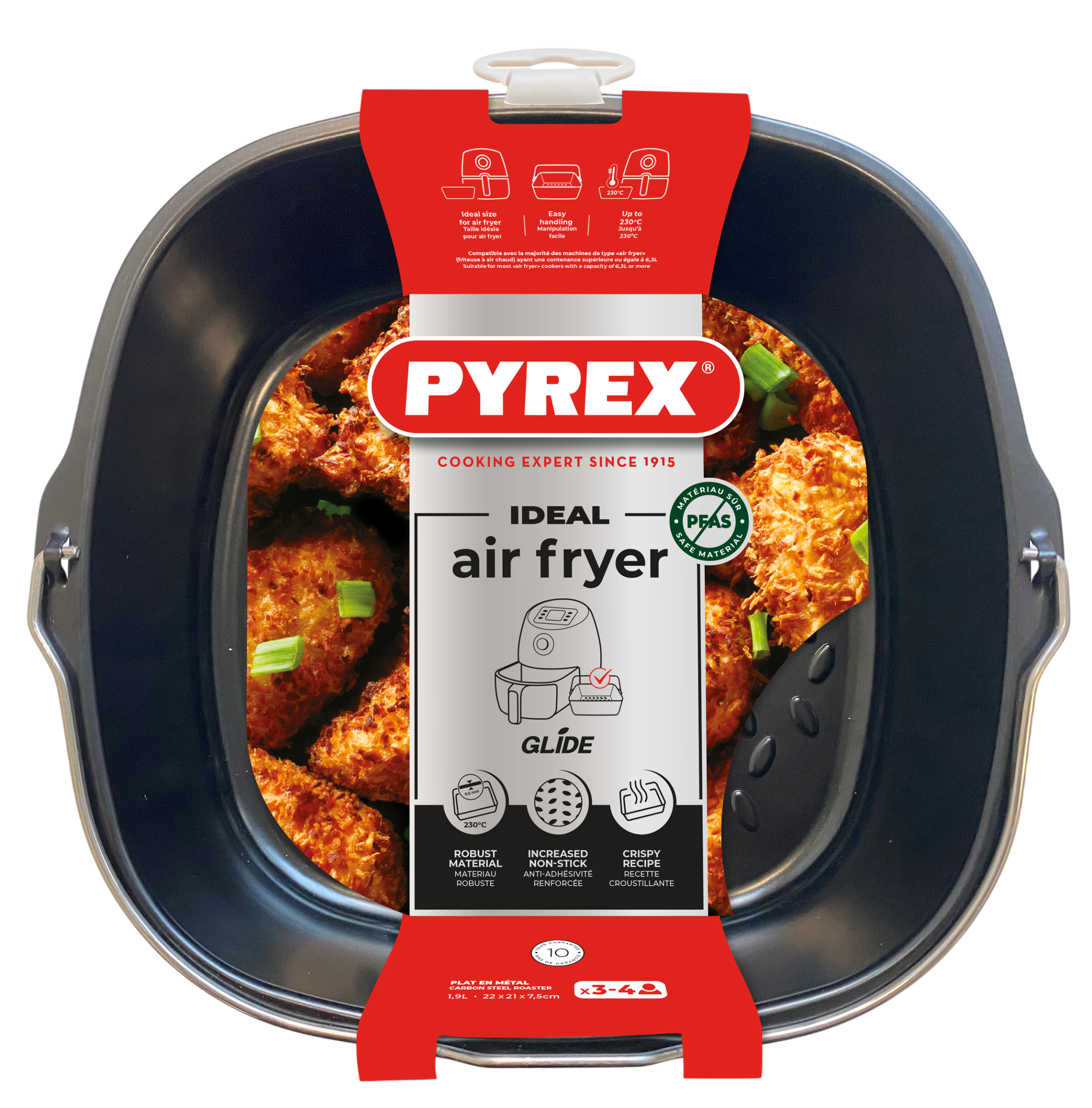 Форма для запікання Pyrex AirFryer, 22х21х7.5 см (1.9 л) - Зображення 5